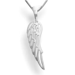 Naszyjnik - SKRZYDŁO DUŻE SOLIDNE - SREBRO pr. 925