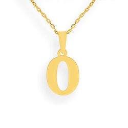 Złota zawieszka literka O - ZŁOTO p. 333 Chrzest