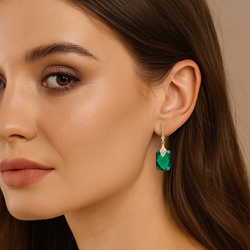Srebrne kolczyki z Crystals from Swarovski pr. 925