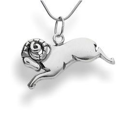 Duża zawieszka znak zodiaku BARAN - SREBRO p 925