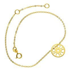 Złota bransoletka - AŻUROWE KÓŁKO - pr. 333