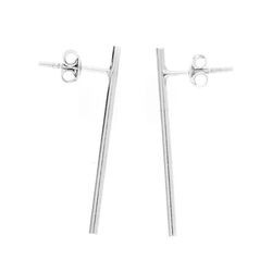 Srebrne kolczyki PATYCZKI 3 cm - SREBRO pr. 925