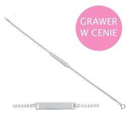Bransoletka srebrna - Grawer GRATIS - pr. 925