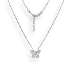 Srebrny naszyjnik MOTYL - SREBRO pr. 925