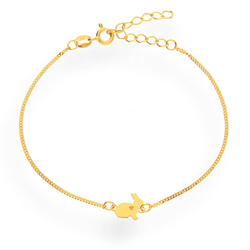 Srebrna bransoletka  ZAJĄC KRÓLIK - SREBRO pr. 925