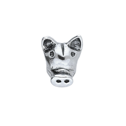 Srebrny beads - koralik modułowy - ŚWINKA - pr.925