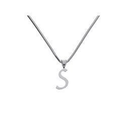 Srebrna zawieszka - ALFABET - S - Literka pr. 925