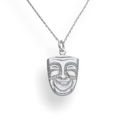 Srebrny naszyjnik MASKA WENECKA - SREBRO p 925