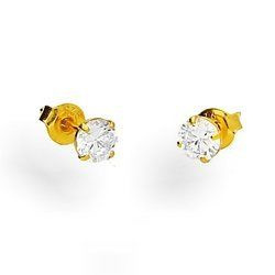 Srebrne kolczyki sztyfty CYRKONIE - SREBRO pr. 925