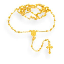 Srebrny naszyjnik pozłacany RÓŻANIEC - pr. 925