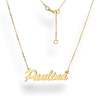 Złoty naszyjnik z imieniem PAULINA - ZŁOTO pr. 333