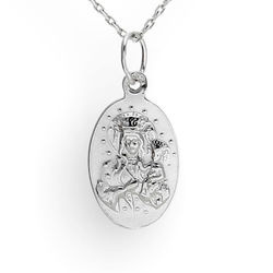 Wisiorek dwustronny medalik MATKA BOSKA I PAPIEŻ