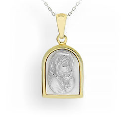 Srebrna zawieszka medalik Matka Boska - srebro 925