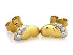 Złote kolczyki - STÓPKI - pr. 333