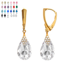 Kolczyki krople with Swarovski srebro 925 - KOLORY