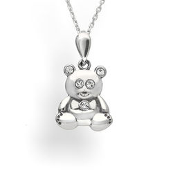 Srebrny naszyjnik MIŚ i SWAROVSKI - SREBRO p 925