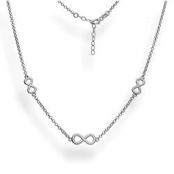 Srebrny naszyjnik celebrytka NIESKOŃCZONOŚCI pr925