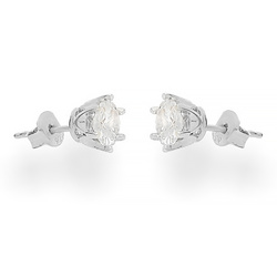 Srebrne kolczyki z cyrkoniami 6mm - SREBRO p. 925