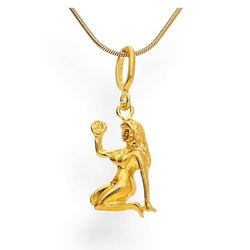 Srebrna zawieszka - ZODIAK - Panna - pr. 925