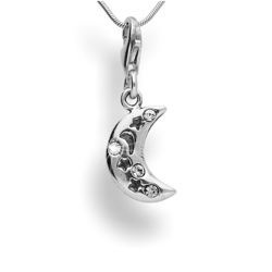 Srebrny charms z Swarovski Crystals KSIĘŻYC pr 925