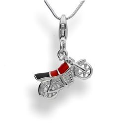 Srebrna zawieszka - charms - MOTOCYKL MOTOR pr 925