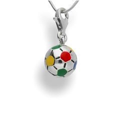 Srebrna zawieszka - charms - PIŁKA NOŻNA pr. 925