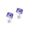Srebrne sztyfty whit Swarovski 4 mm - SREBRO p 925