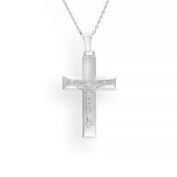 Srebrna okazała zawieszka KRZYŻ - SREBRO pr. 925