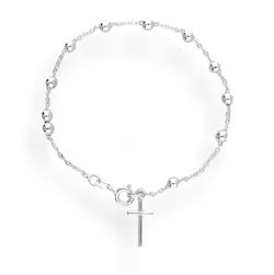 Srebrna bransoletka  RÓŻANIEC - SREBRO pr. 925