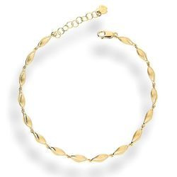 Złota bransoletka LISTEK LIŚCIE - ZŁOTO pr. 585