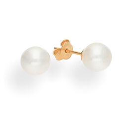 Kolczyki sztyfty whit PERŁY SWAROVSKI - ZŁOTO 585