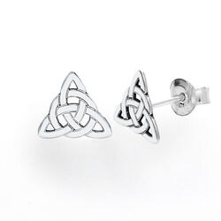 SZT-738 Kolczyki sztyfty WĘZEŁ CELTYCKI - SREBRO