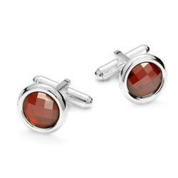 Spinki do mankietów - kryształki Swarovski SREBRO