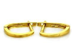 Złote kolczyki - sztyfty podkowy pr. 333