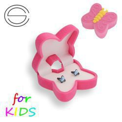 Srebrne kolczyki Swarovski Crystals motylki p. 925