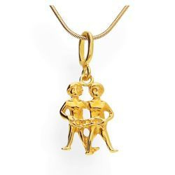 Srebrna zawieszka - ZODIAK - Bliźnięta - pr. 925