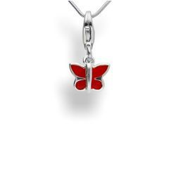 Srebrna zawieszka charms - MOTYL pr. 925