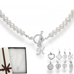 Srebrny naszyjnik naturalne perły - srebro 925