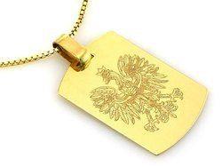Złota zawieszka - POLSKIE GODŁO ORZEŁ - pr. 585
