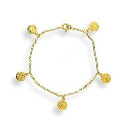 Srebrna branoletka - MONETY - pr. 925