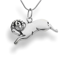 Duża zawieszka znak zodiaku BARAN - SREBRO p 925