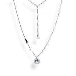 Srebrny naszyjnik ODCISK ŁAPY NIEDŹWIEDZIA pr. 925