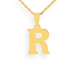 Złota zawieszka literka R - ZŁOTO p. 333 Komunia