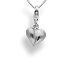 Srebrna zawieszka - charms - SERCE pr. 925