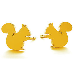 Kolczyki sztyfty WIEWIÓRKA - SREBRO pr. 925