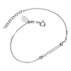 Srebrna bransoletka NIESKOŃCZONOŚĆ - SREBRO p 925