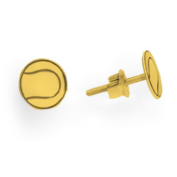 SZTZ-716 Kolczyki PIŁKA TENISOWA TENIS Srebro 925