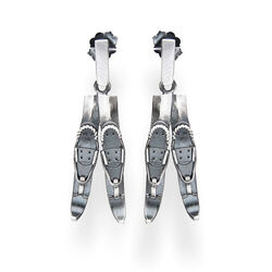 Srebrne kolczyki NARTY - SREBRO 925