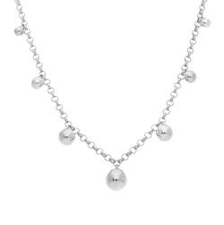 Srebrny naszyjnik KULKA KULKI - 11g SREBRO pr 925