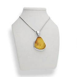 Wisiorek zawieszka naturalny BURSZTYN SREBRO p 925